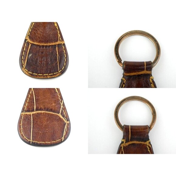 Dooney & Bourke Brown Croc Embossed Leather Large Hobo Shoulder Bag & Key Fob - Picture 14 of 15